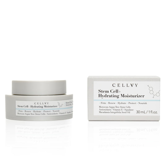 CELLVY Hydrating Moisturizer w/Moroccan Argan Tree Stem Cells, Squalane & Antioxidants, Lightweight Anti-Aging Face Cream, Firms, Repairs