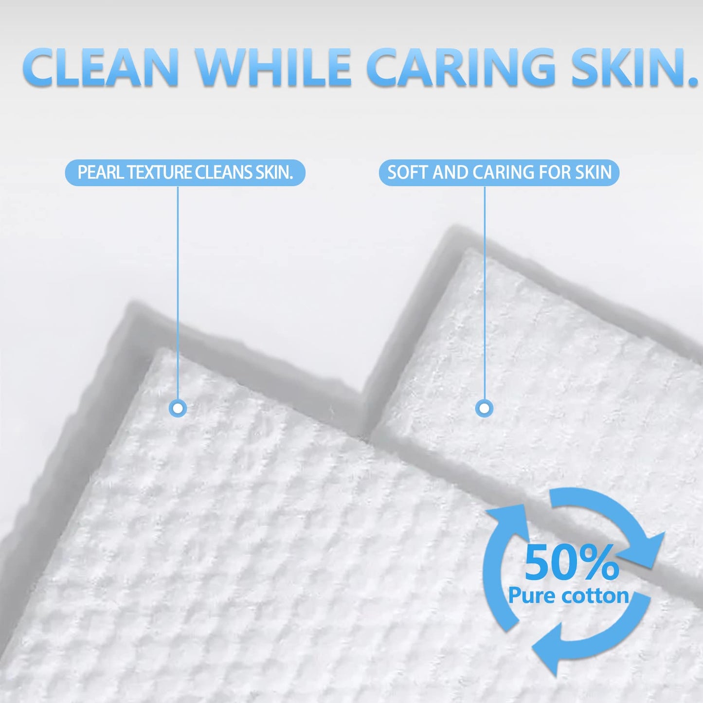 Disposable Face Towel Facial Towels Make Up Cotton Tissues Wipes For Face Lint Free For Sensitive Skin Face Makeup 3 * 100 Count Clean Skin Club Face Towels Face Towels Disposable Clean Towels