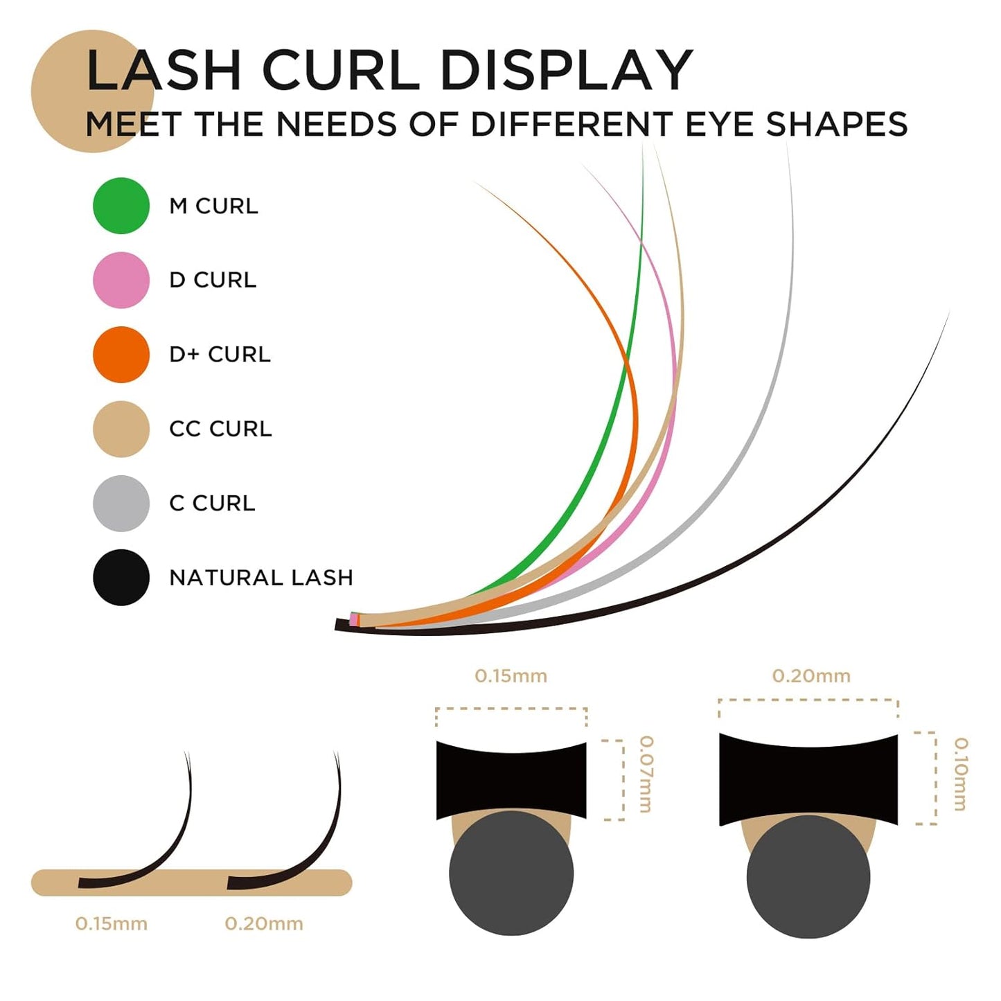 LASHVIEW Eyelash Extensions,Ellipse Flat Eyelash Extensions 0.20mm D Curl 11mm, Black,Individual Lashes,Semi-Permanent Extremely Soft Professional Salon Use