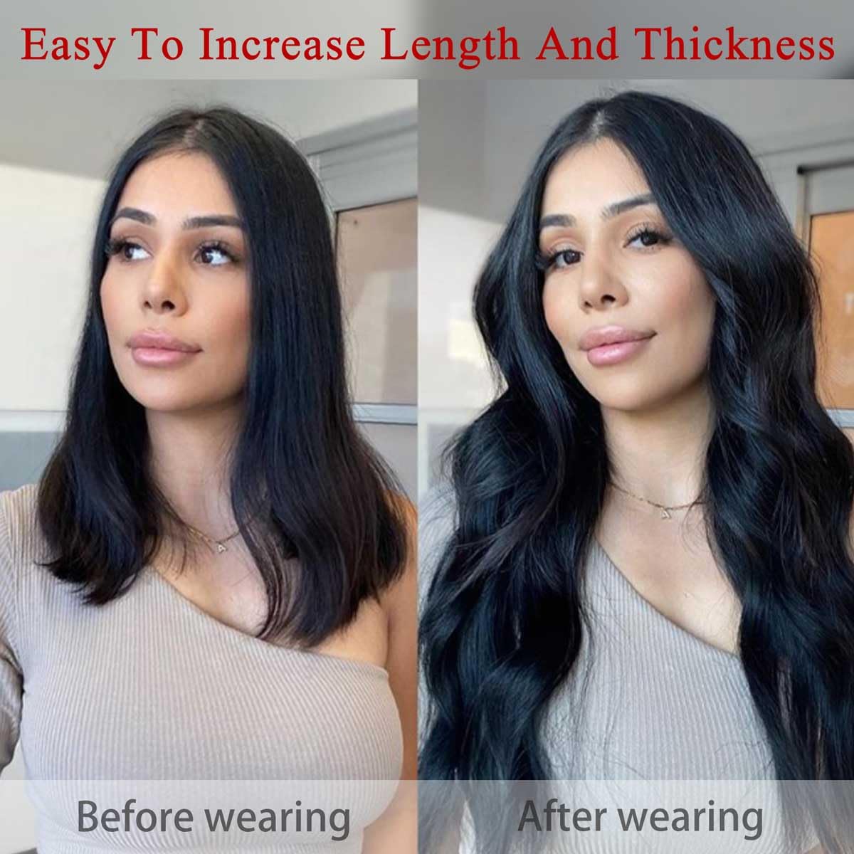 Clip in Hair Extensions Real Human Hair Straight 20 Inch 7pcs 120g Clip ins Hair Extensions Brazilian Remy Human Hair 16 Clips Double Weft Human Hair For Women (20 Inch, #2 Dark Brown)