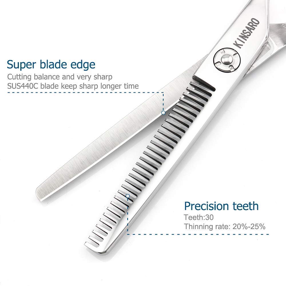 Hair Scissors 5.5 INCH Hair Cutting Scissors and 6 INCH Hair Thinning Scissors