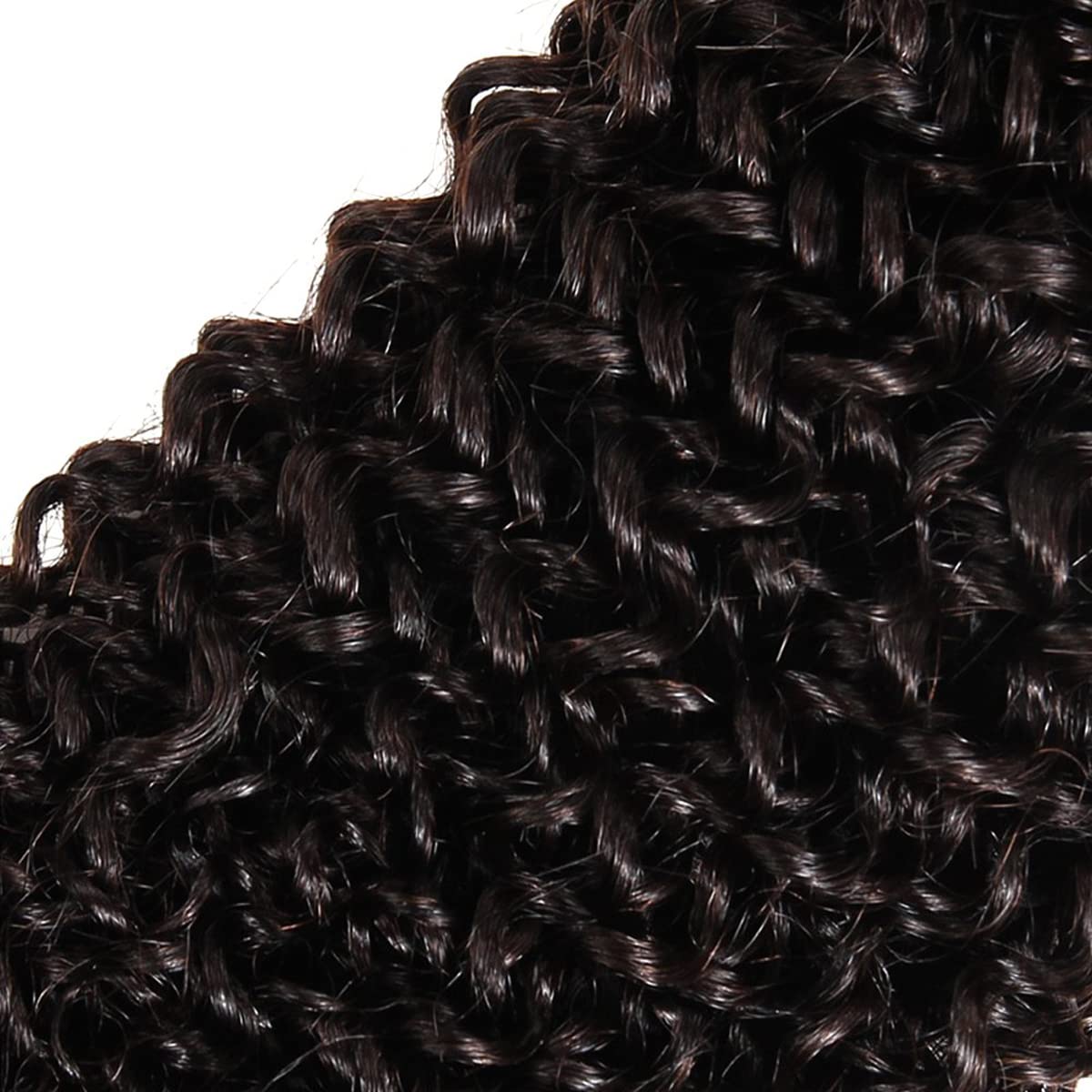 HeioWuio Curly Wave Brazilian Remy Human Hair Bundles Hair Weaves Natural Black Color Hair 3 Bundles Real Unprocessed Virgin Hair Extensions Hiar 3 Bundles 22 24 26 Inch