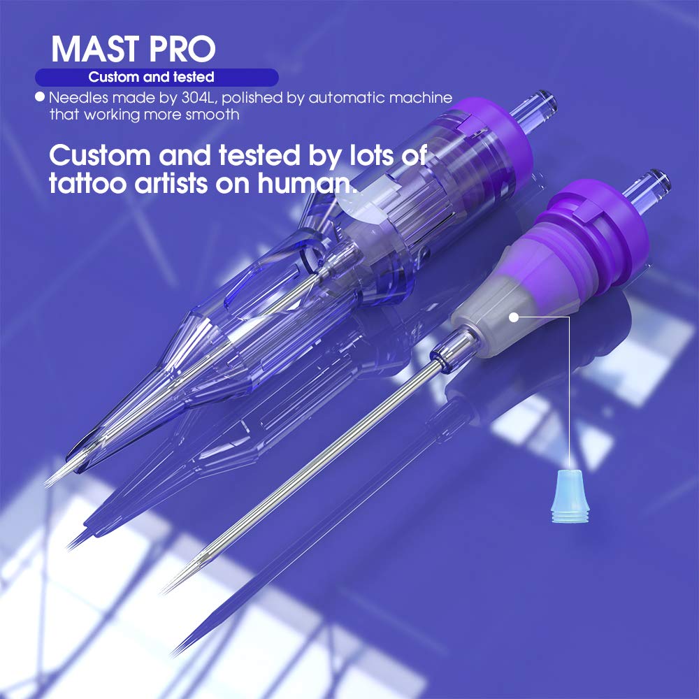 Mast Pro Tattoo Cartridges 20Pcs Disposable Needles Round Liner 1018RL