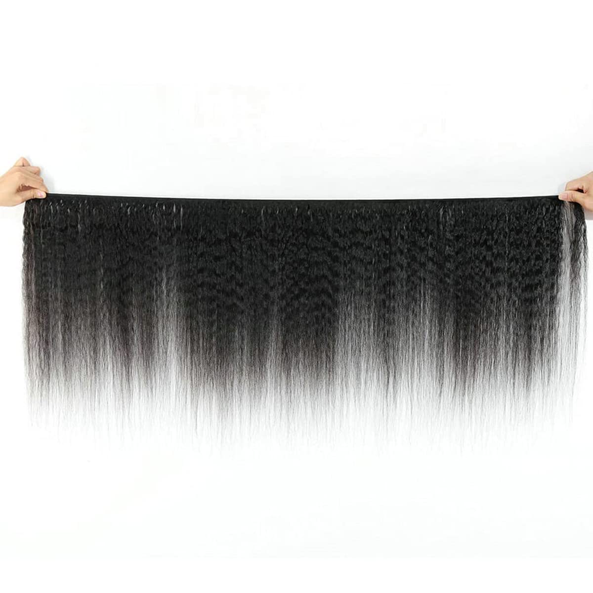 Yaki Straight Hair Human Hair 3 Bundles For Women Hair Weave Double Weft No Tangle Hair 3 Bundles Hair Weave Bundle Yaki Straight Hair Bundles 20 22 24 Inch