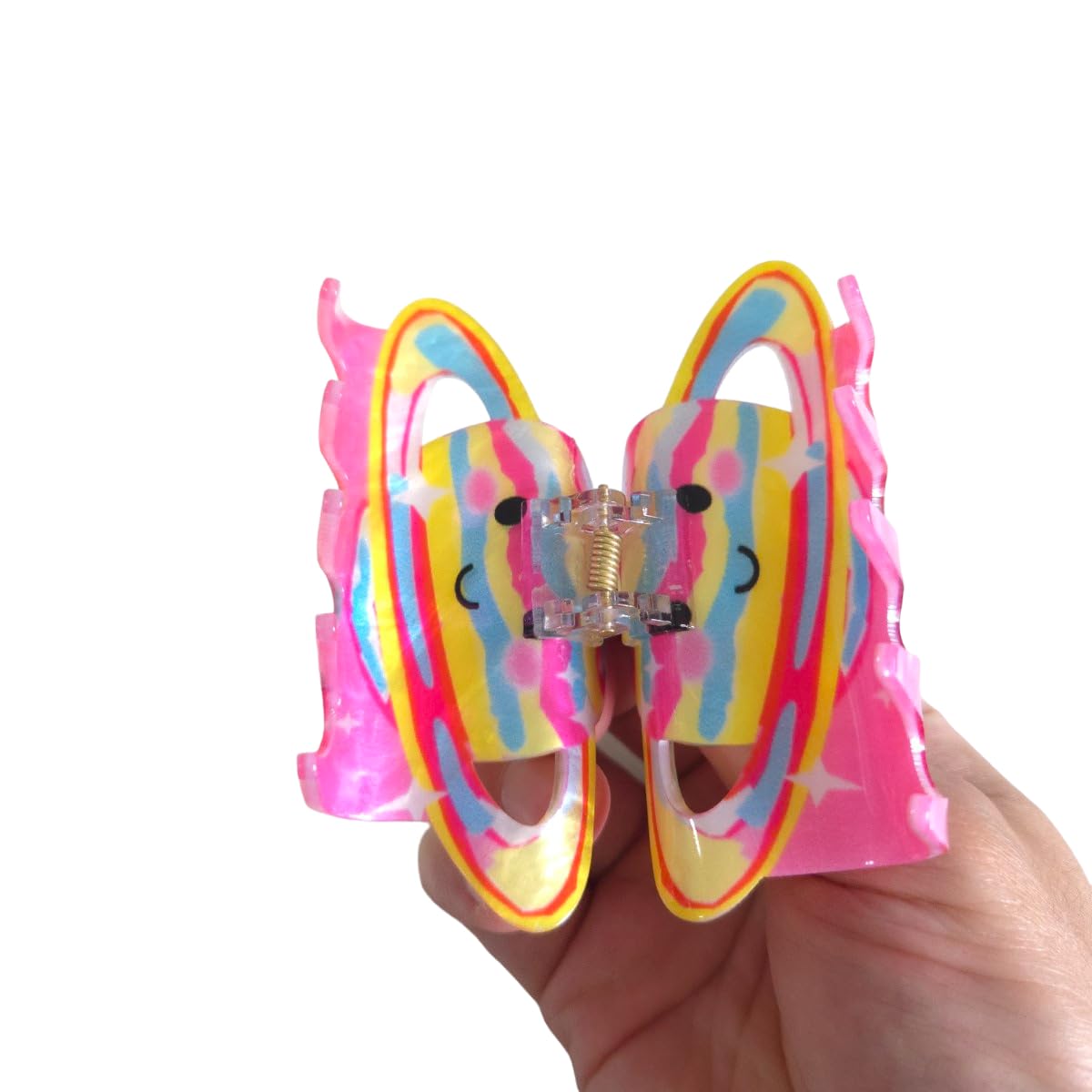 Clip Sugar Cartoon Planet Hair Clip,Acrylic Hair Clip,Small Claw Clip for Women, 1 Count (Pack of 1)