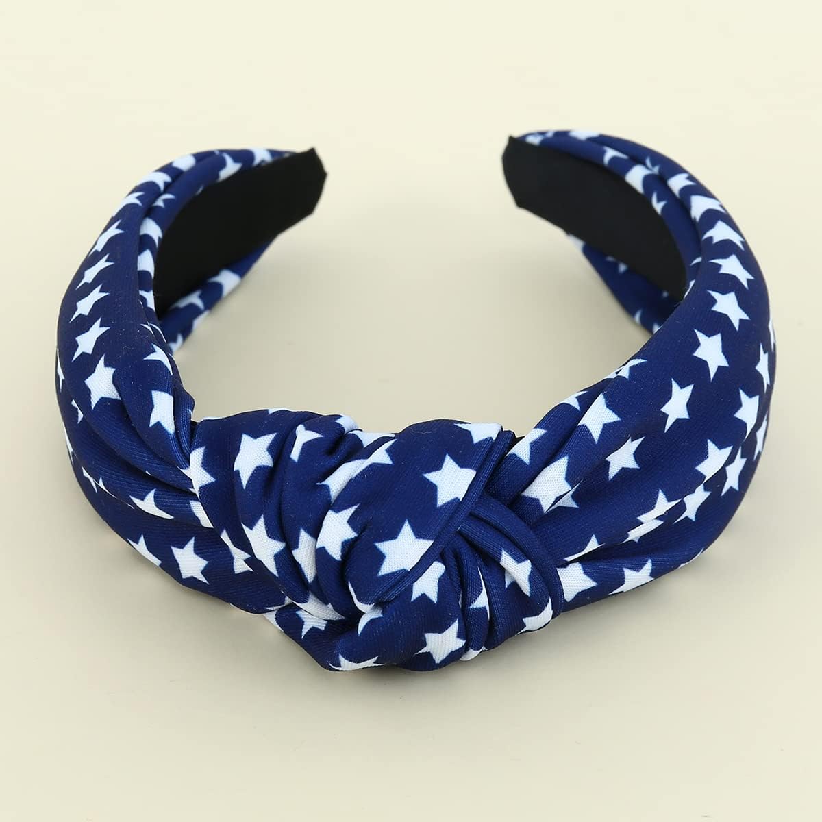 CULHEITE Knotted USA Flag Headband 4th of July Headband Red White Blue Patriotic Stars Hair Band Independence Day Fashion Holiday Hair Accessories