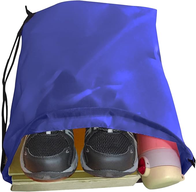Drawstring Backpack Bulk 70Pcs String Backpack Drawstring Bags Cinch Bag Sackpack for Men Women Gym(Navy Blue)