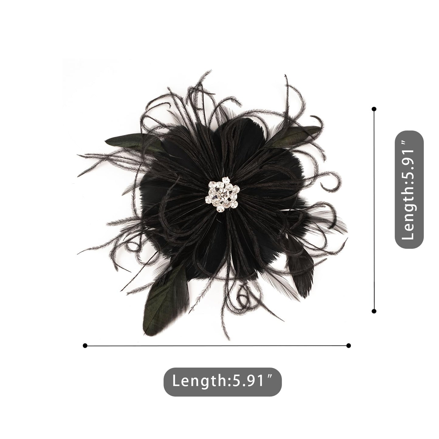 Cizoe 1920s Flapper Fascinator Mesh Face Veil Headband Bridal Wedding Tea Party Headwear with Veil for Women(G-Feather and Mesh White)