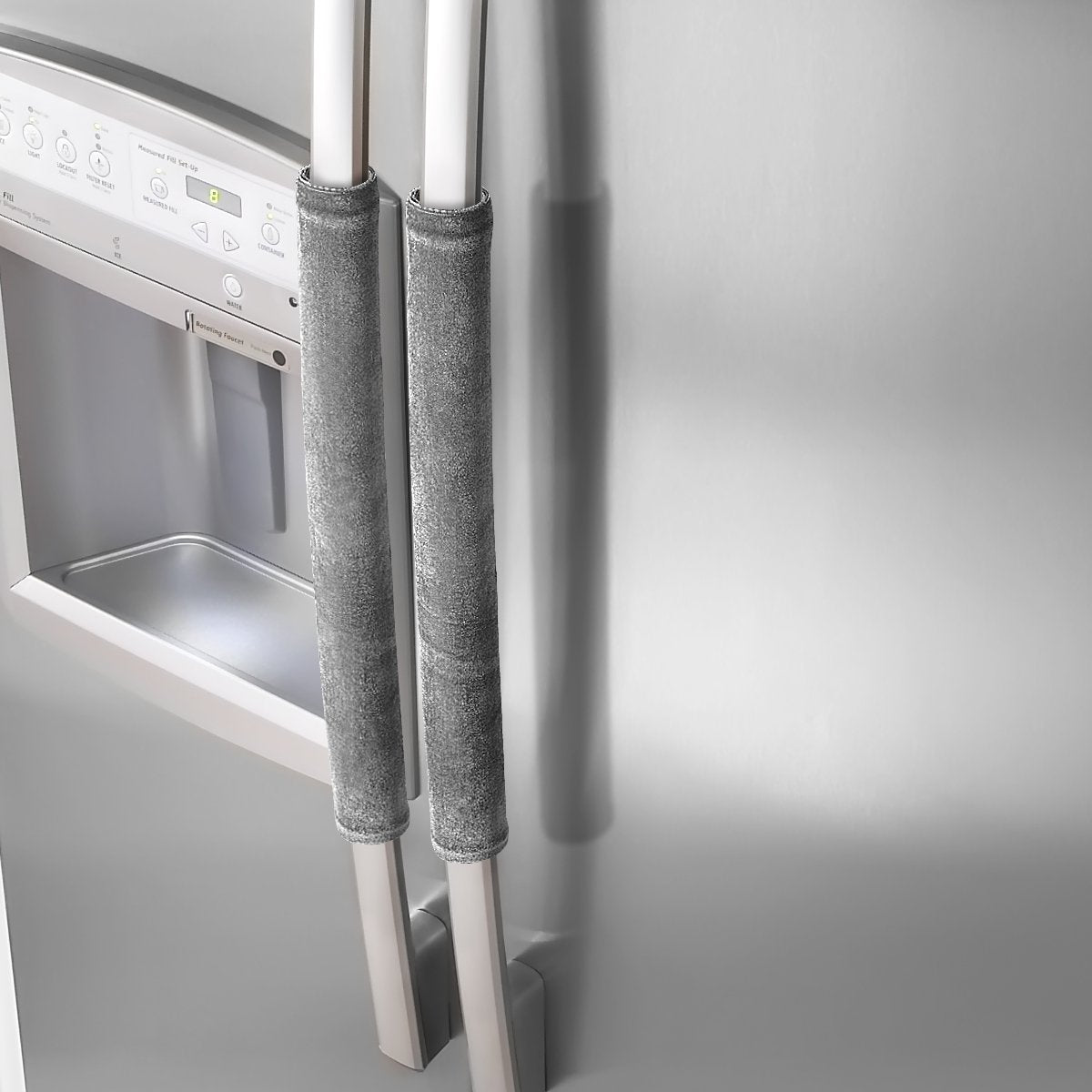 OUGAR8 Refrigerator Door Handle Covers,Keep Your Kitchen Appliance Clean from Smudges, Fingertips, Drips, &Food Stains, Perfect for Dishwashers(Gray)