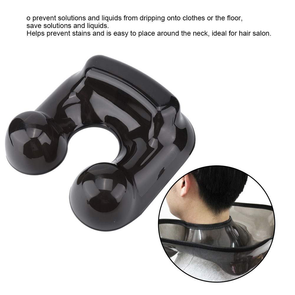 Light And Soft Comfortable Perm Container, Neck Shoulder Tray, Salon Shop Home Salon Tools Hair Salon Shop for Professional Stylist(Transparent black)