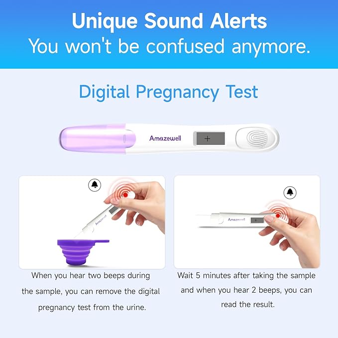 Early Pregnancy Test Kit, Early & Digital Pregnancy Test at Home, Pregnancy Tests with Cup, Fast Results, Over 99% Accuracy, 4 Tests (2 Digital+2 Early+1 Urine Cup)