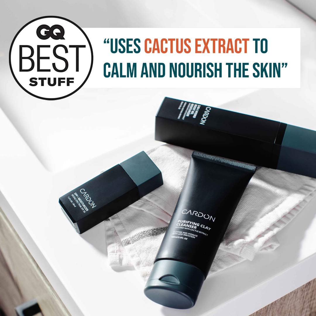 Cardon Men's Essentials Skincare Set: SPF Moisturizer, Face Wash, Anti-Aging Night Cream