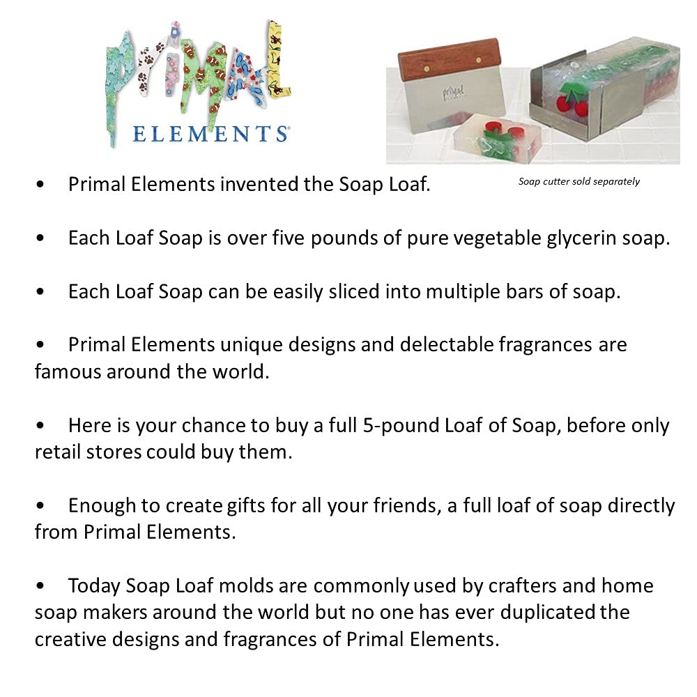 Primal Elements Bluebird Loaf Soap, 5- Pounds Package