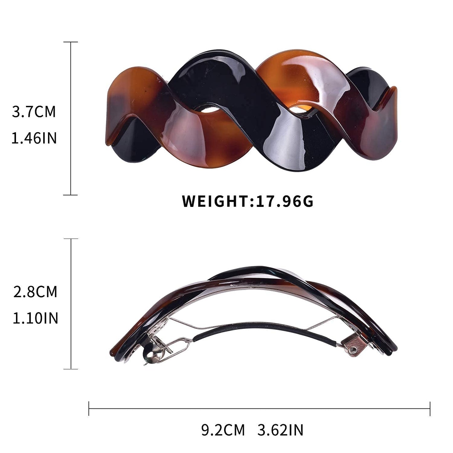 Large Hair Barrettes and Clips for Women's Thick Hair