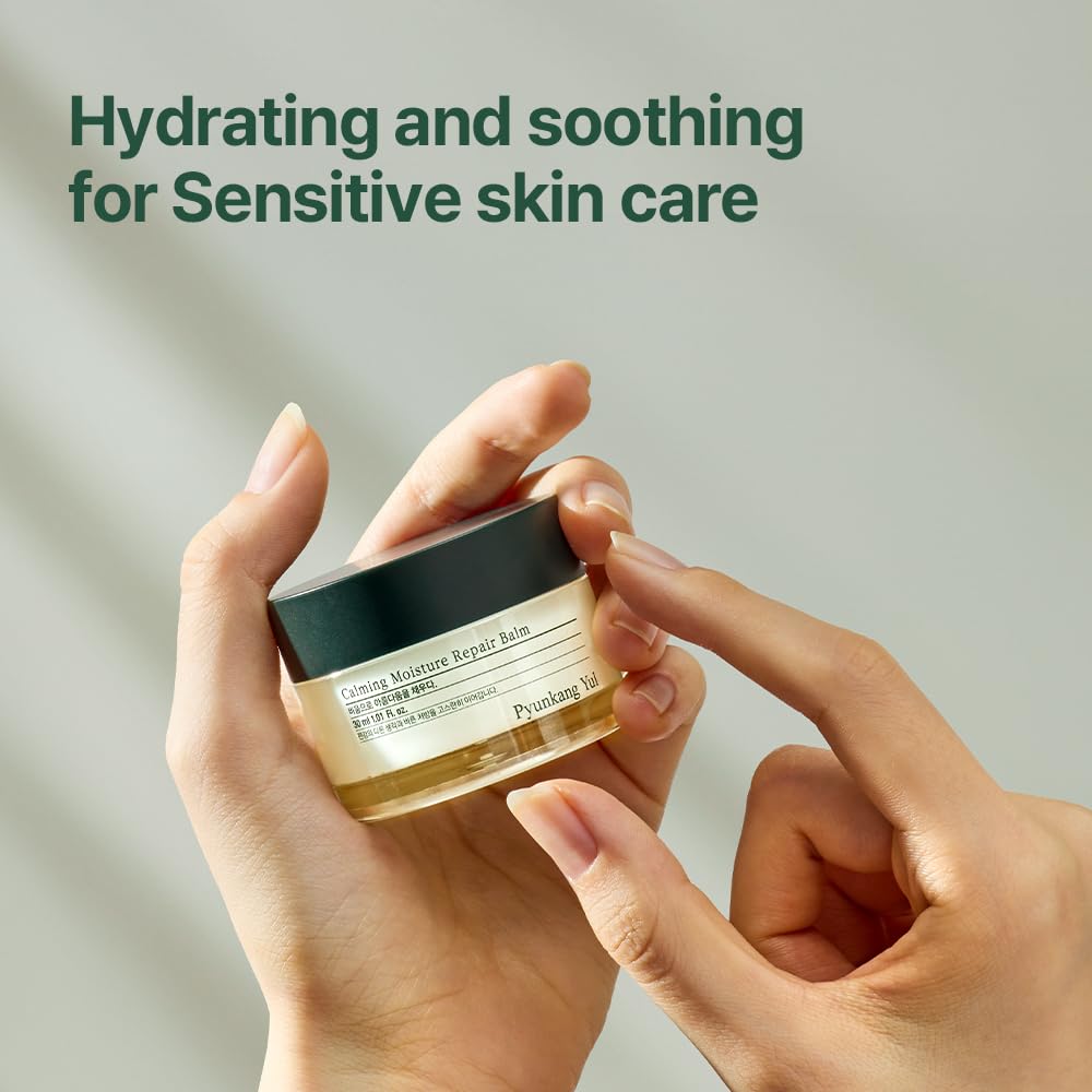 Pyunkang Yul [PKY] Calming Moisture Repair Balm Instantly Calms Sensitive Skin, Face Moisturizer with Deep and Rich Nourishment, Vegan, Korean Skincare (1.01 Fl.Oz, 30ml)
