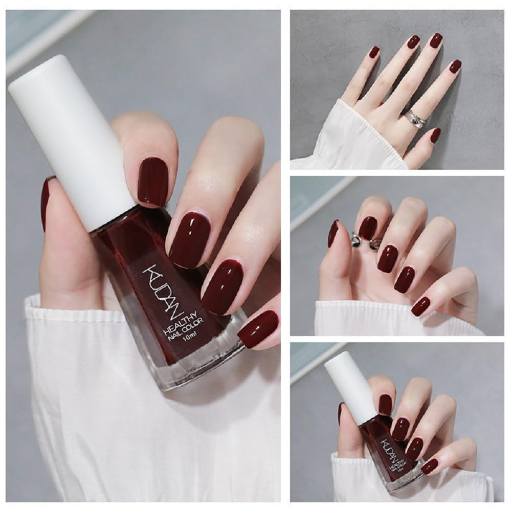 Nail Polish set - Nail Lacquer Quick Dry, Full Size, Vibrant, Colorful, Trendy, Glitter, Glossy, Metallic, Matte Nail Art Nail Shades (N15 soot, 52g)