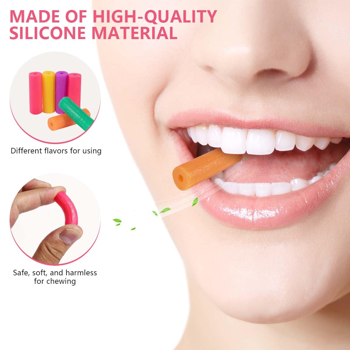 KISEER 48 Pcs Colorful Orthodontic Aligner Chewies for Aligner Chompers Aligner Trays Seaters, 6 Color