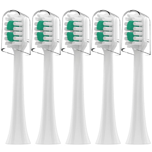 Compatible with AquaSonic Icon Replacement Toothbrush Heads，for AquaSonic Icon Electric Toothbrush,5 Pack (Pearl)