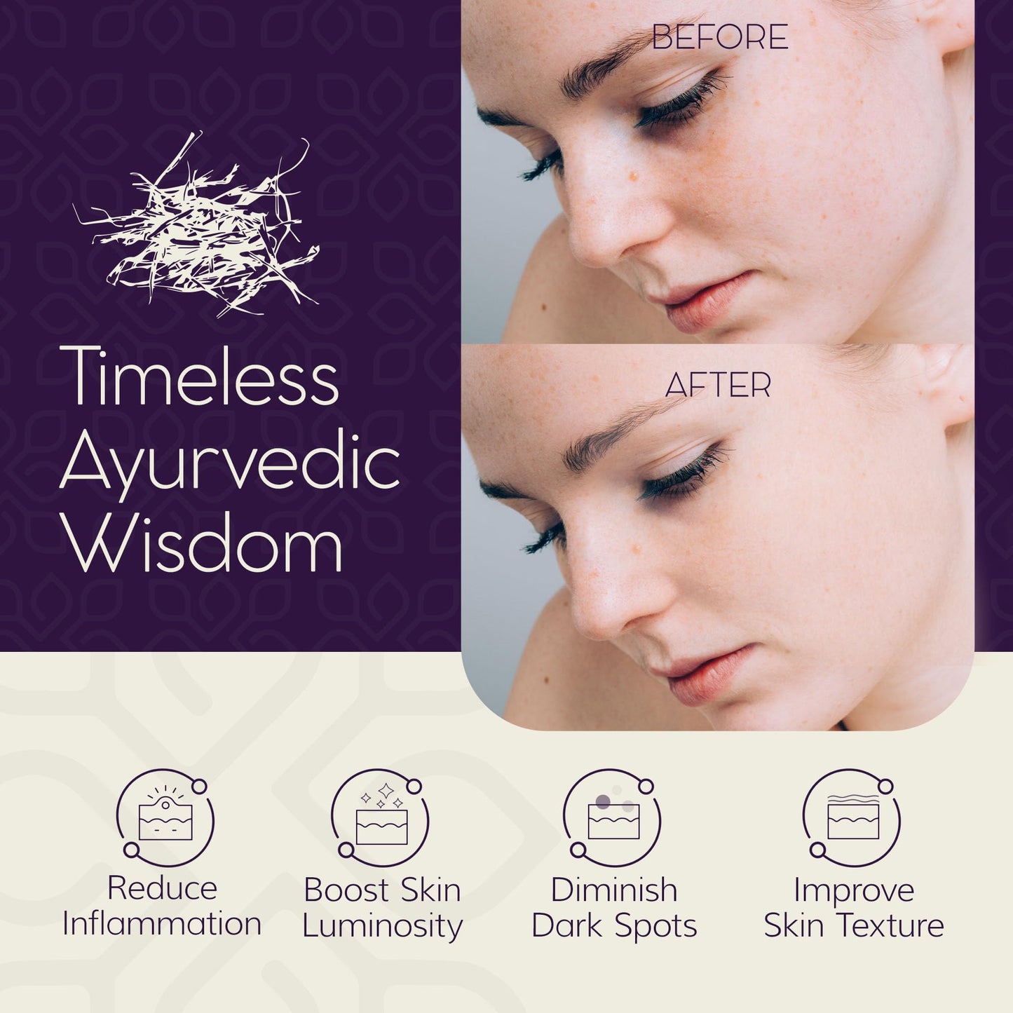 LUVIH - Absolute Radiance Brightening Serum, Nourishing Face Oil Serum for Women & Men, Dark Spot Serum with Ayurvedic Herbs, Addresses Dullness While Helping Shield Against Sun Damage, 30 mL