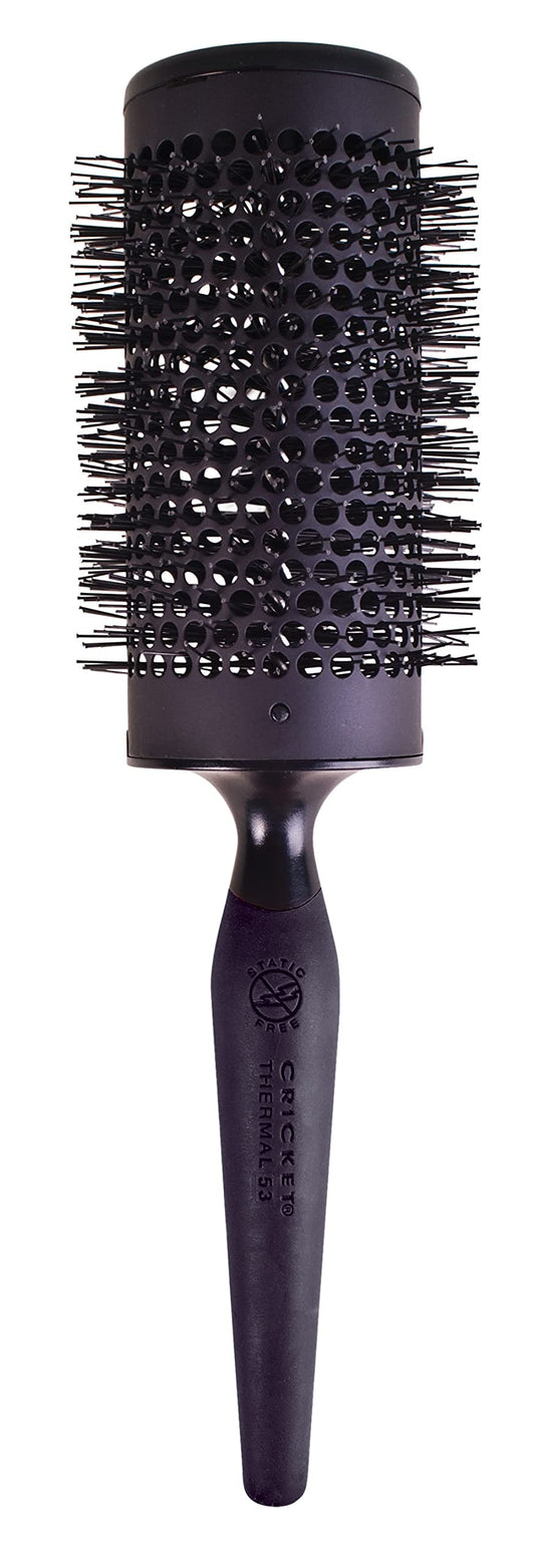 Cricket Static Free #53 2" Thermal Seamless Ceramic Barrel Hair Brush for Blow Drying Styling All Hair Types