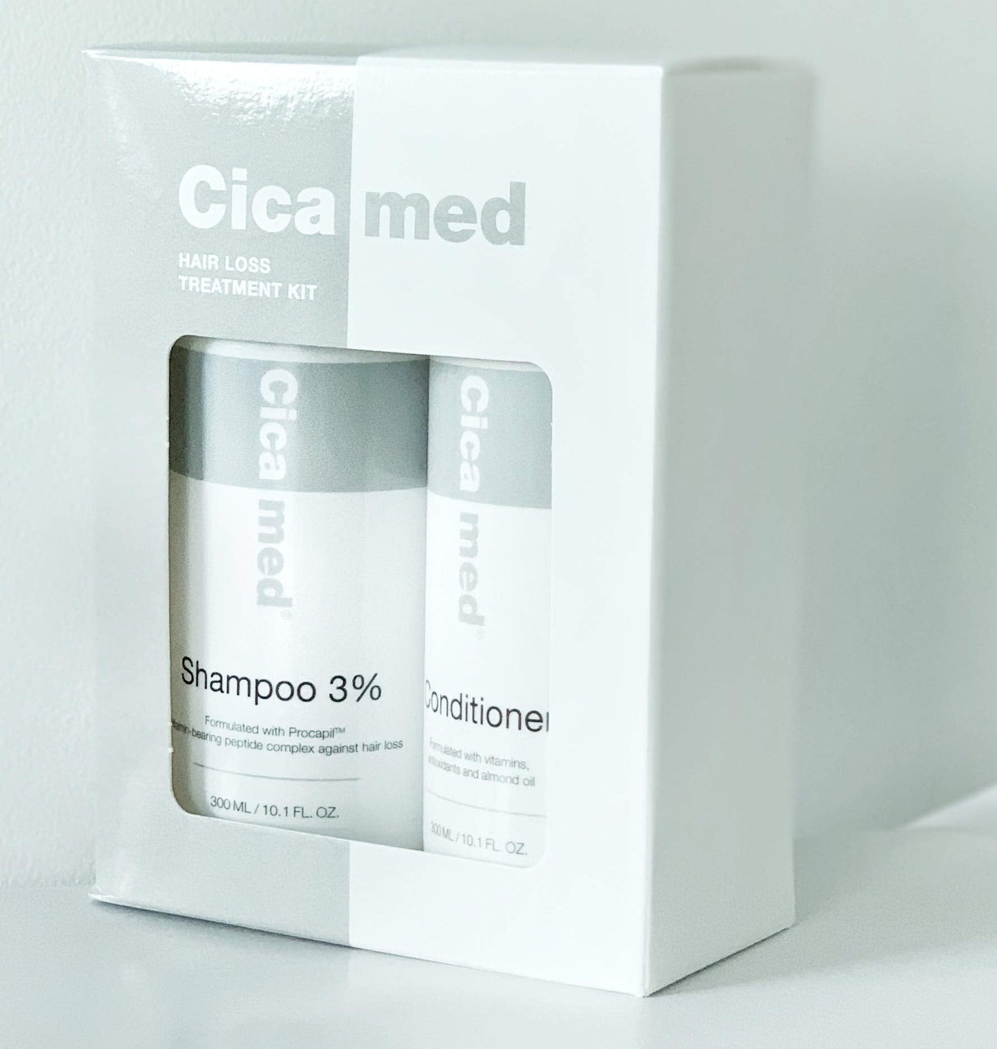 Hair Loss Treatment, Shampoo 3% Procapil and Conditioner Set, Cicamed Organic Science