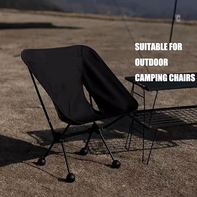 Inner Diameter 20mm Camping Chair Anti Sink Rubber Ball Feet Anti Slipery Set of 4 Stability Outdoor Chair Leg Cap Hiking Uneven Floor Portable with A Mesh Sport Bag