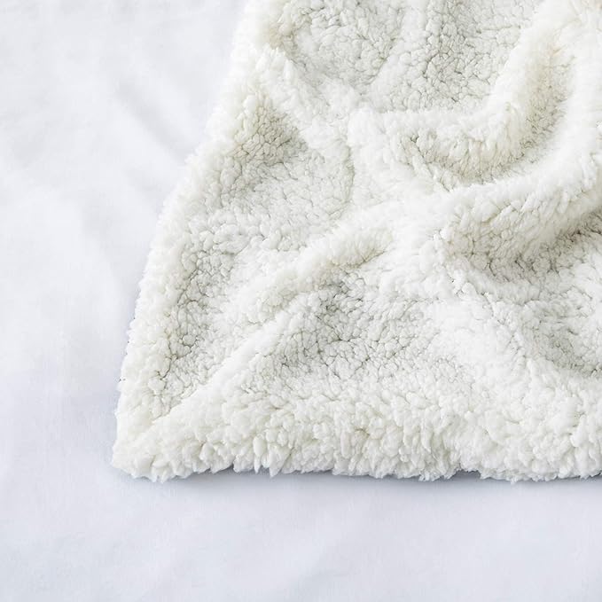 IR Imperial Rooms Purple Sherpa Fleece Throw Blanket Twin Size for Bed - Wholesale Bulk Pack of 12 Sherpa Blankets - Soft Fluffy Throw Blankets for Hotels, Guest Bedroom, 60x80 Inches