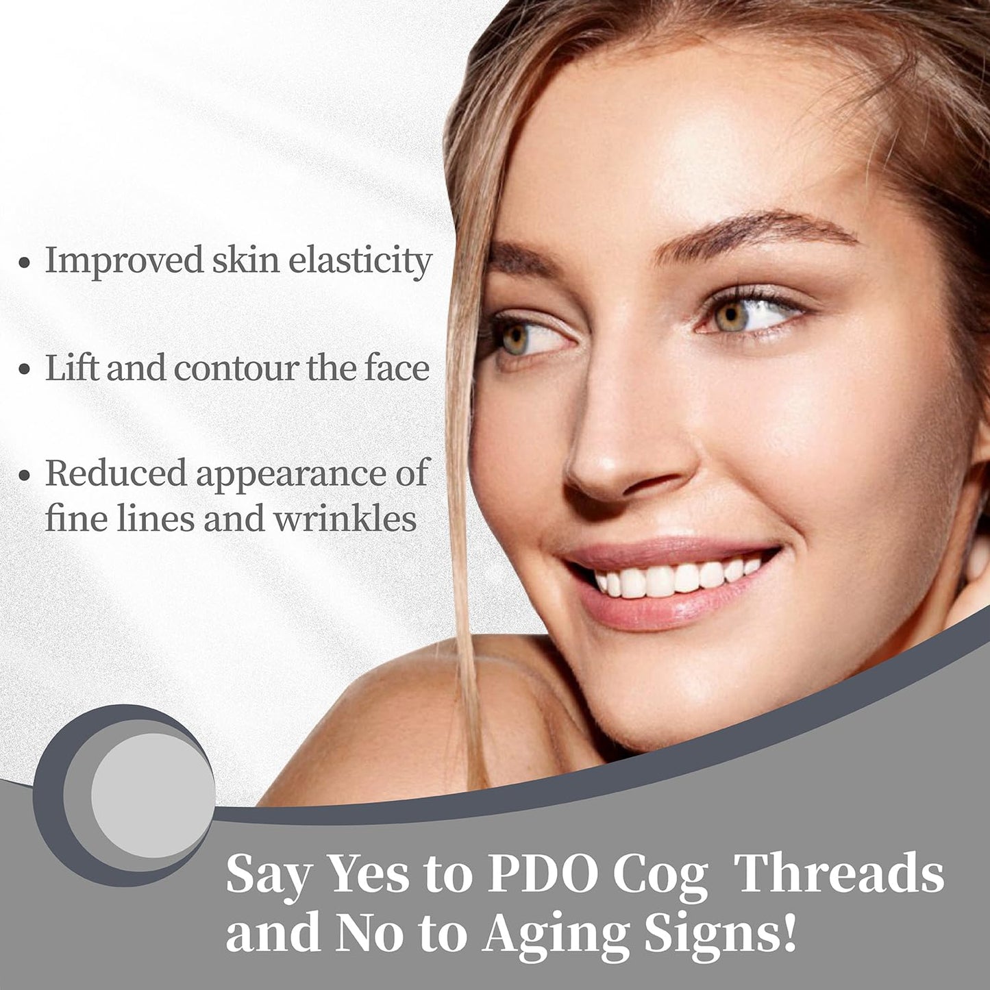 Elves PDO Nose Thread Lift/Nasal 4d COG Pdo Threads for Nose Columella Nose Bridge Nose Dorsum Lift/L-Blunt Type, 20PCS (19G 60mm)