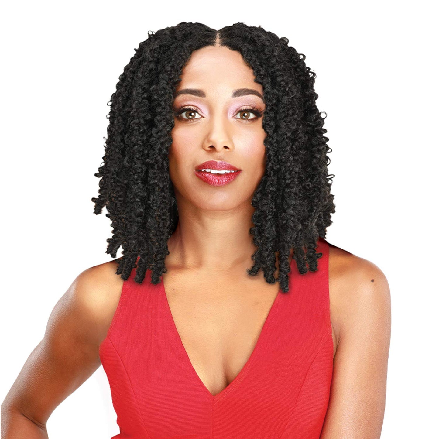 Zury Synthetic Knotless Braid Lace Front Wig - DIVA LACE BOMB BUTTERFLY LOC (1 Jet Black)