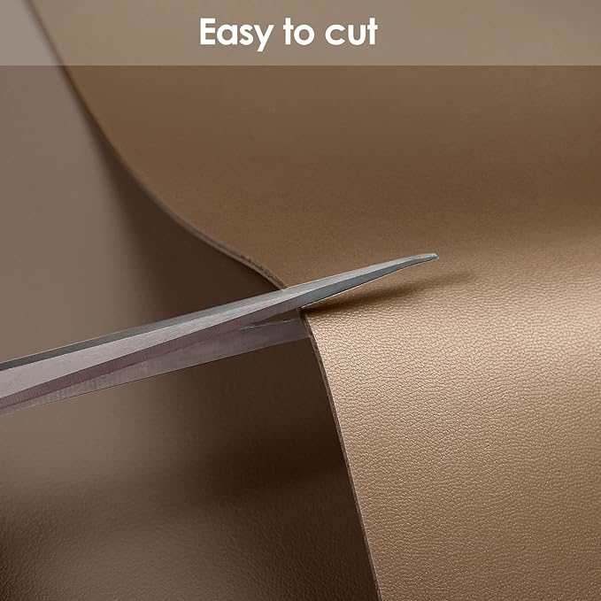 Leather Desk Mat,1.8mm Thick,15.75x63 Inch Desk Cover,Desk Protector Mat,Dresser Cover Top,Leather Table Cover,Office Desk Cover,Gold Desk Mat(Mud Color+Champagne Gold,15.75x63)