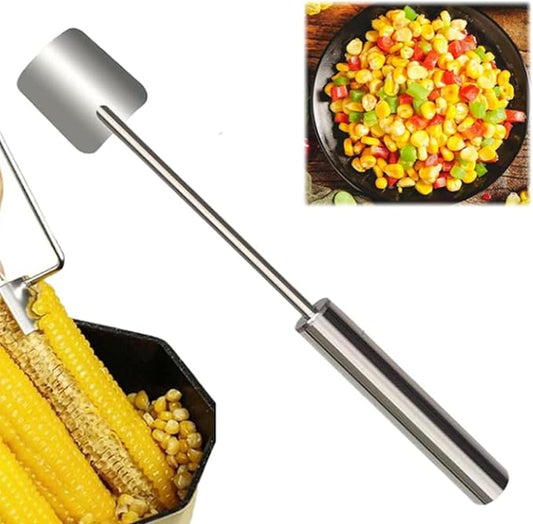 2025 Corn Peeler for Corn on the Cob, Stainless Steel Corn Cob Stripper Tool for Stripping off Corn Kernel From Cob，Restaurant Chefs, Outdoor Dining Enthusiasts。