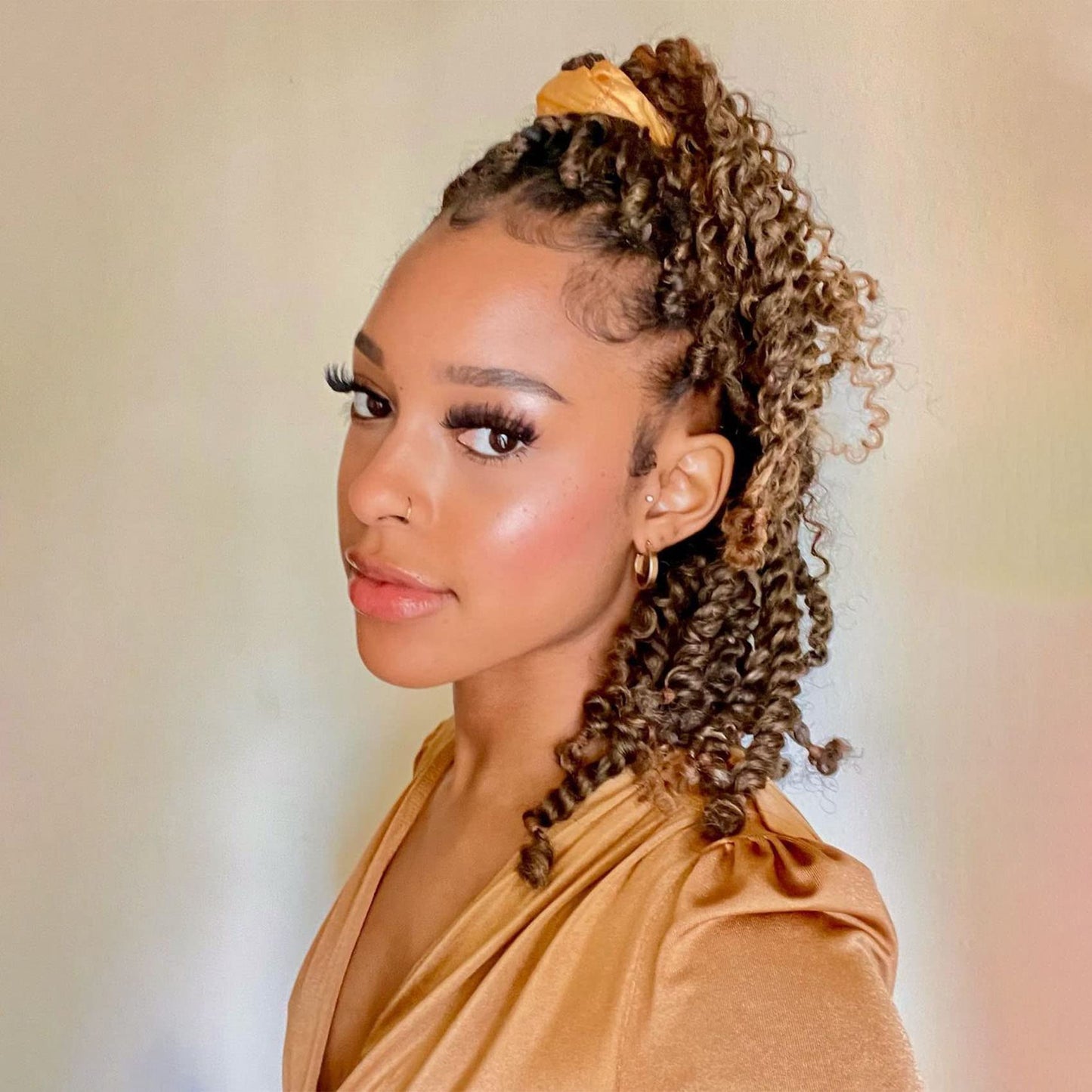 Fulcrum Passion Twist Crochet Hair 10 Inch, 8 Packs Pre Looped Passion Twist Hair, Pre-Twisted Passion Twist Crochet Hair For Black Women (10Inch (Pack of 8), 27#)