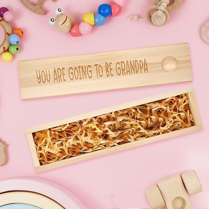 Pregnancy Announcement for Grandparent Grandpa, Pregnancy Test Keepsake Box, Baby Announcement Reveal Gifts Ideas for Husband Grandparents Dad Aunt and Uncle