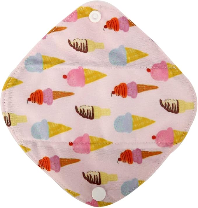 5 XS Panty Liners 1 Wet Bag Cloth Menstrual Pads Reusable Washable (Feather, XS Panty Liners)