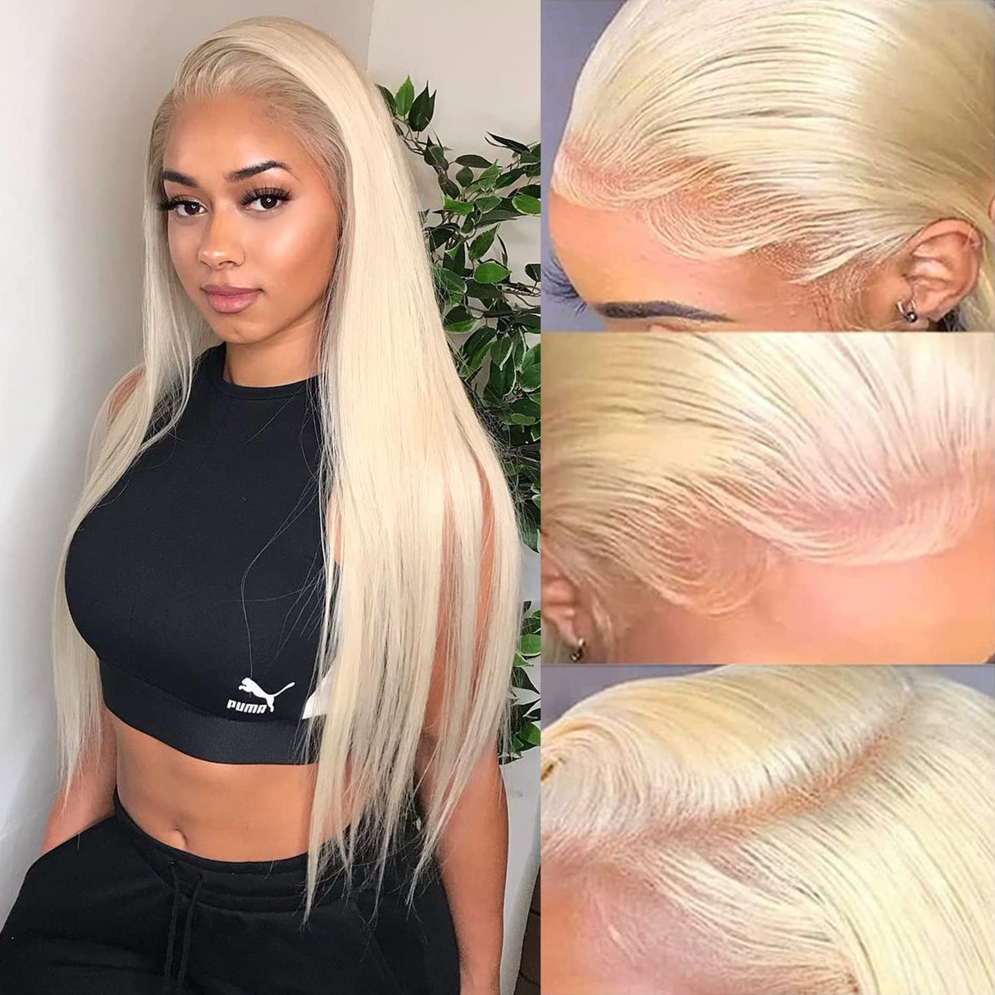 LUMIERE 613 Glueless Wigs Human Hair 13x4 HD Straight Blonde Wig for Black Women 180% Density 613 Frontal Wig with Baby Hair Pre Plucked 22 Inch 613 Wig