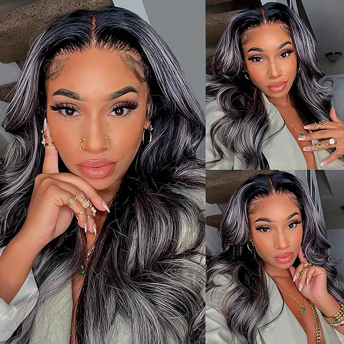 GzorOuzr #1B Body Wave Human Hair Bundles Brazilian Remy Hair Weaves For Women Unprocessed Virgin Hair Grade 8A Hair Bundles 12 Inch
