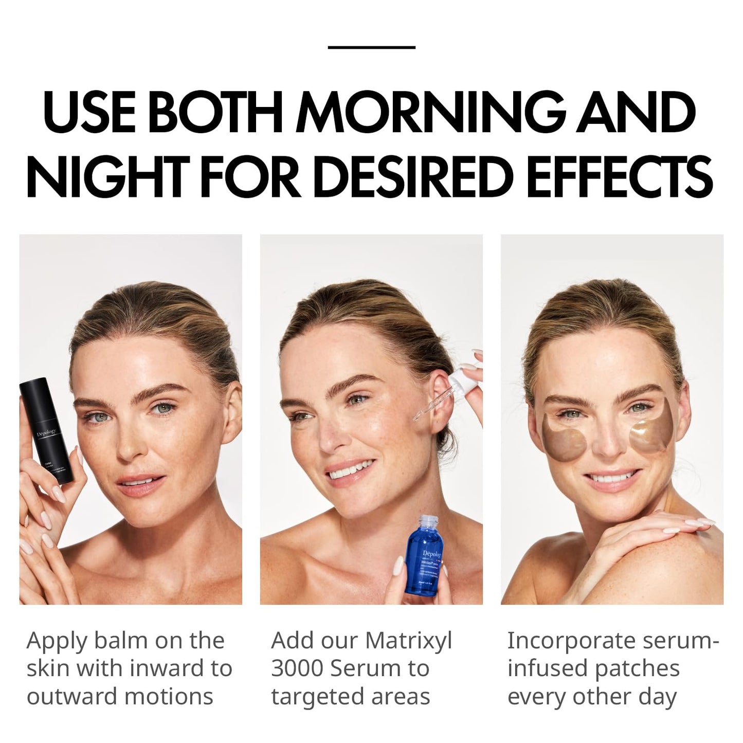 Depology MATRIXYL® 3000 Serum, Caviar Multi Balm Stick, Hydrating Serum Stick for Refined Wrinkle Appearance