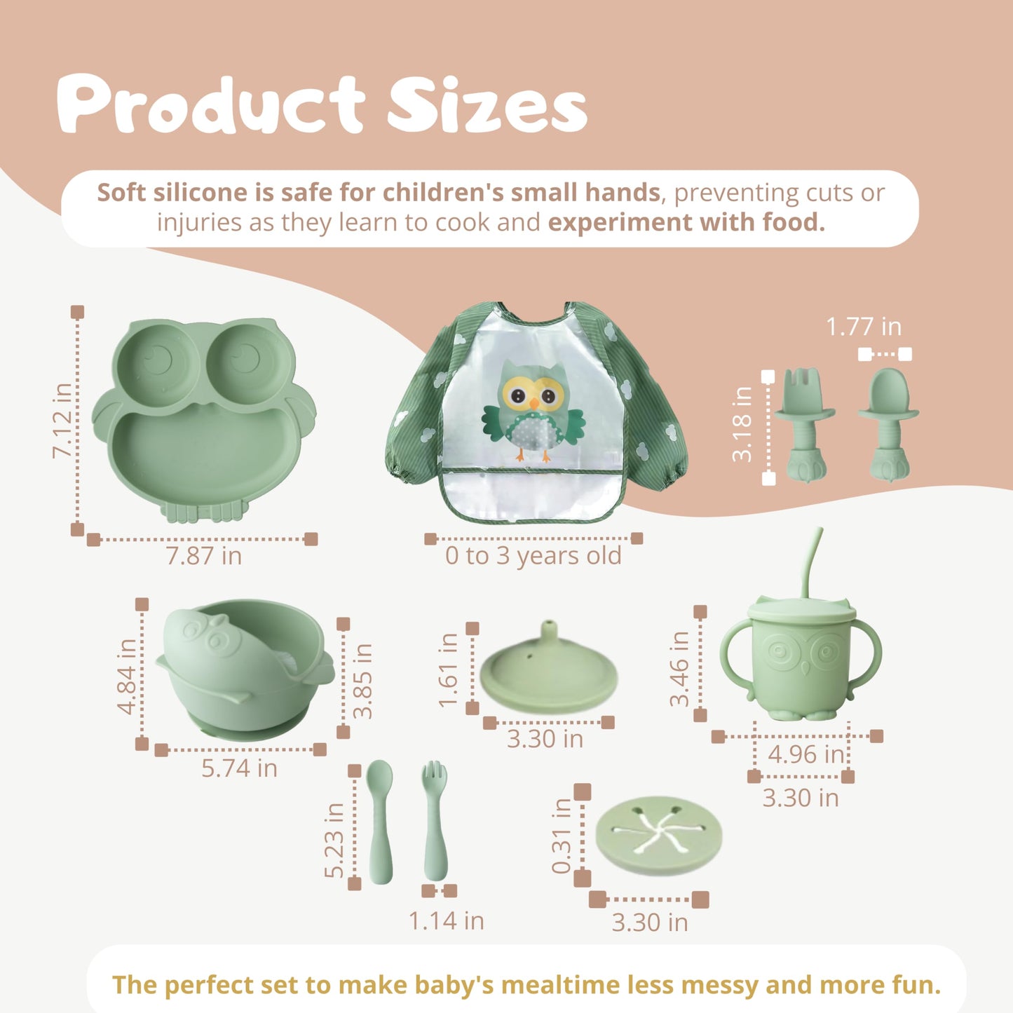 Gianni BPA-Free Silicone Baby Feeding Set 10 PCS – Suction Plates, Bowls & Utensils for Toddlers