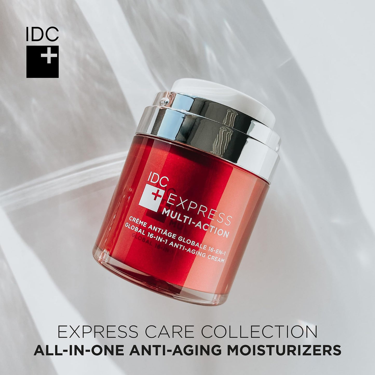IDC Dermo Express Multi-Action 16-In-1 Anti Aging & Antioxidant Cream - 1,7 fl oz - Anti Aging Face, Eyes & Neck Cream Moisturizer for Wrinkles - Vegan Antiaging Moisturizer Cream for Men & Women