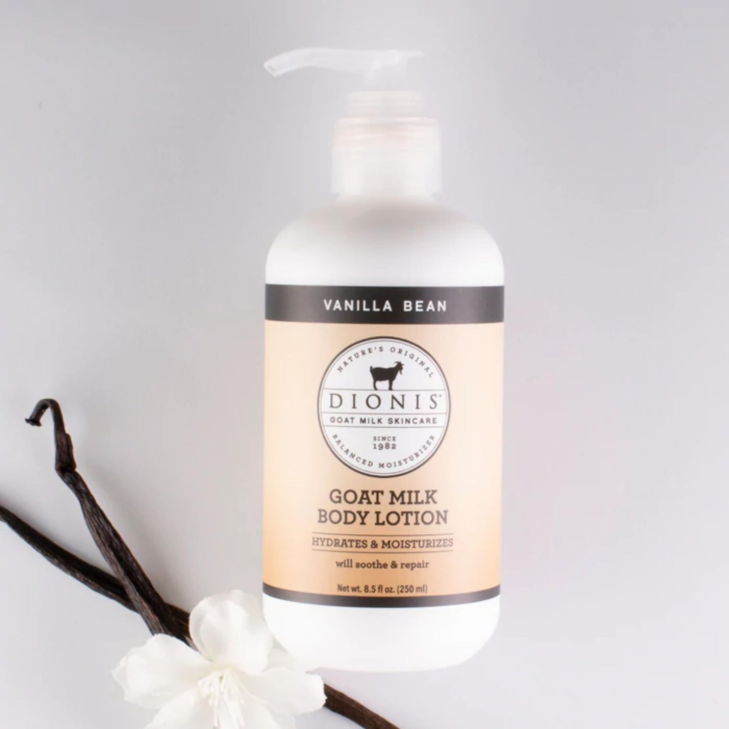 Dionis Goat Milk Hydrating Skincare Scented Cream, Rich & Creamy Daily Moisturizing Vanilla Bean Body Lotion For Dry Skin, Made in the USA, Cruelty-Free & Paraben-Free, 8.5 oz Bottle