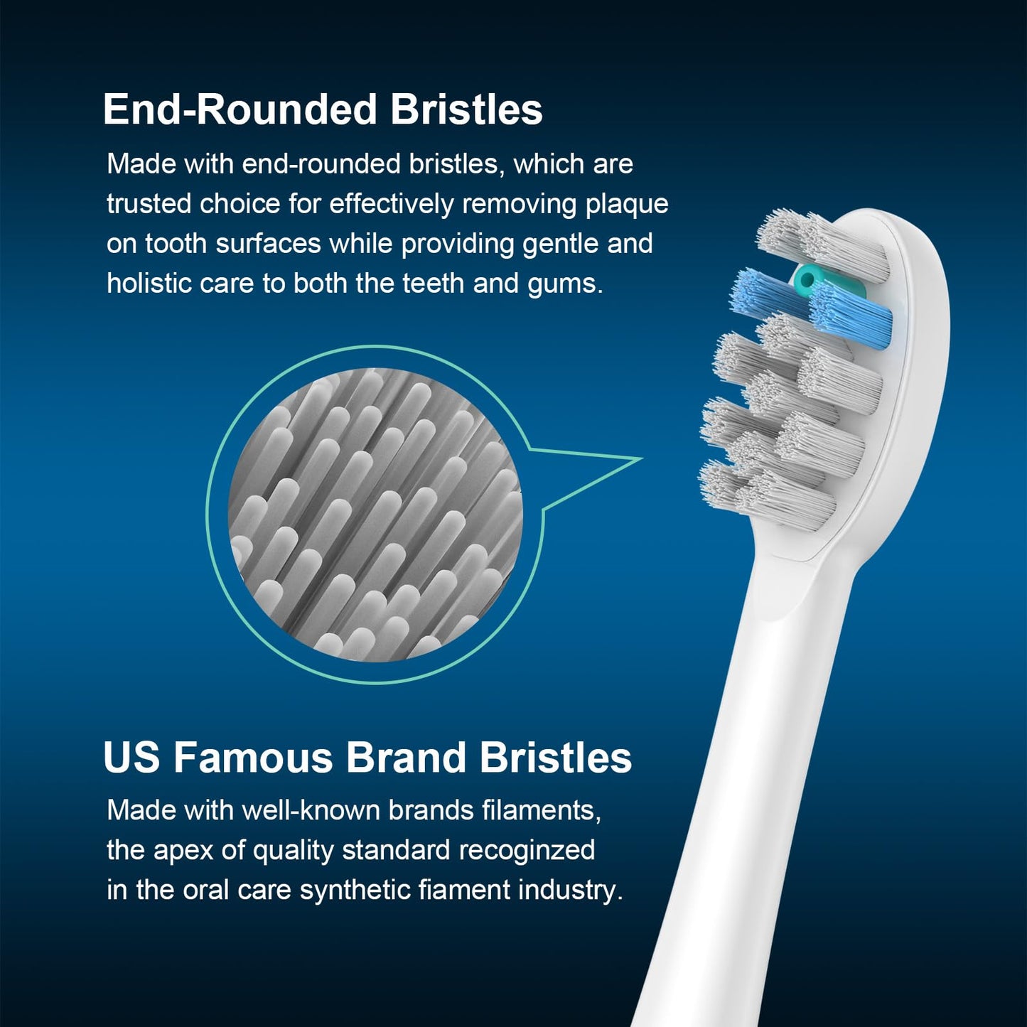 FitMount 3 Pack Toothbrush Replacement Heads Compatible with WaterPik Sonic Fusion 2.0, FitMount Flossing Brush Head Fit for Water-Pic SF-01 SF-02 and 2.0 SF-03 SF-04