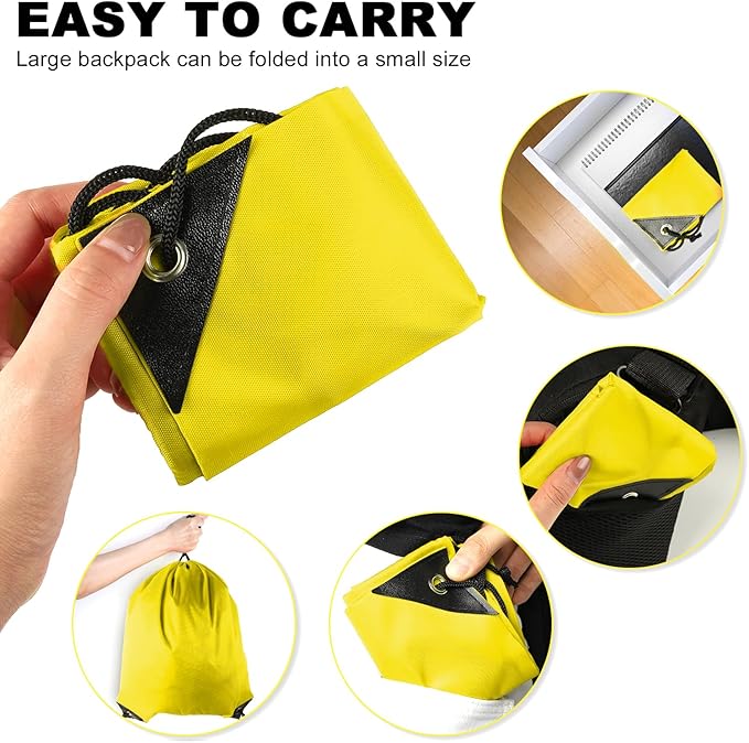 GoodtoU Drawstring Bags, Nylon Backpacks - Drawstring Gym Bags for Sport, Traveling, Team (Yellow, 48Pcs)