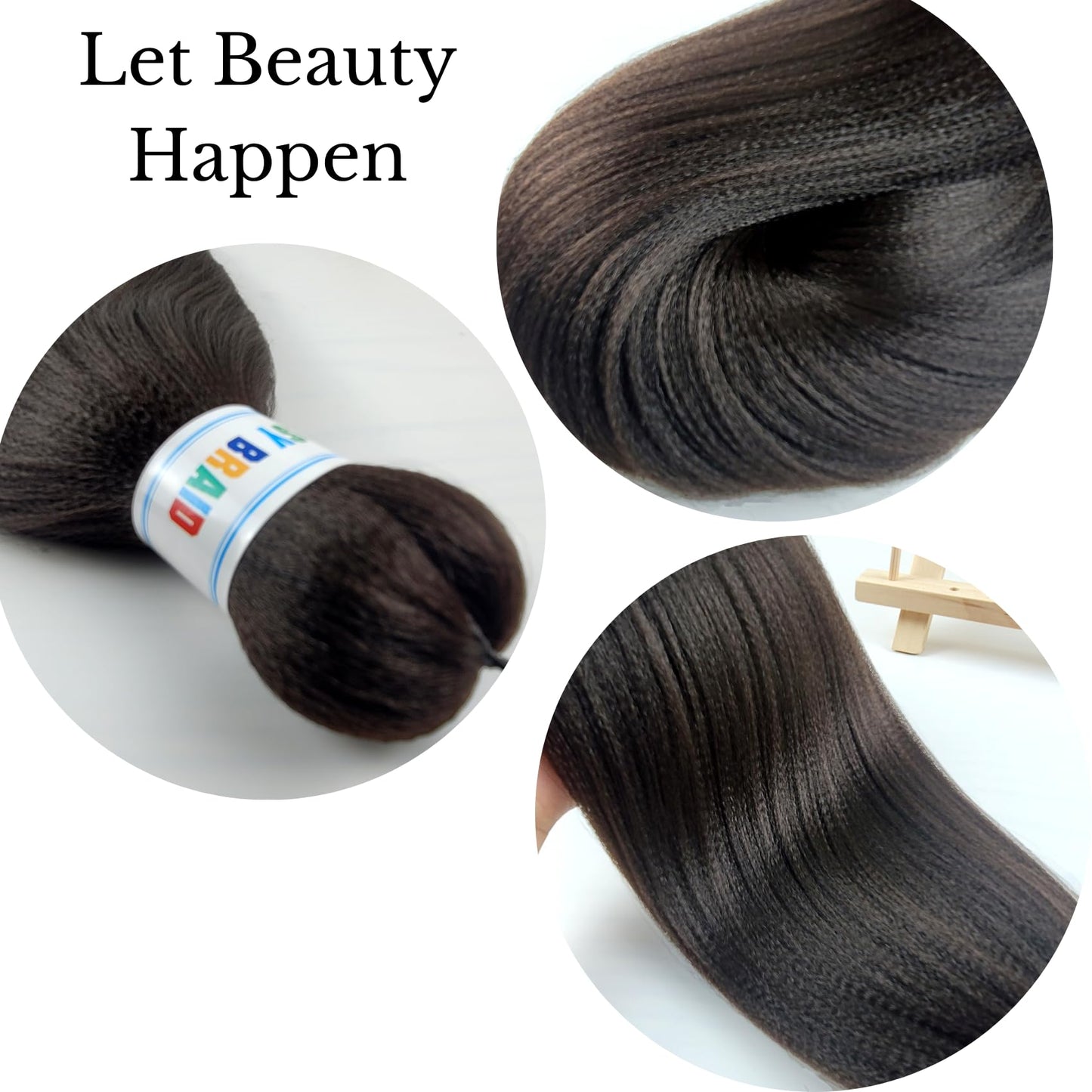 Leticia Light Black Braiding Hair Pre Stretched Kanekalo Braiding Hair Pre stretched