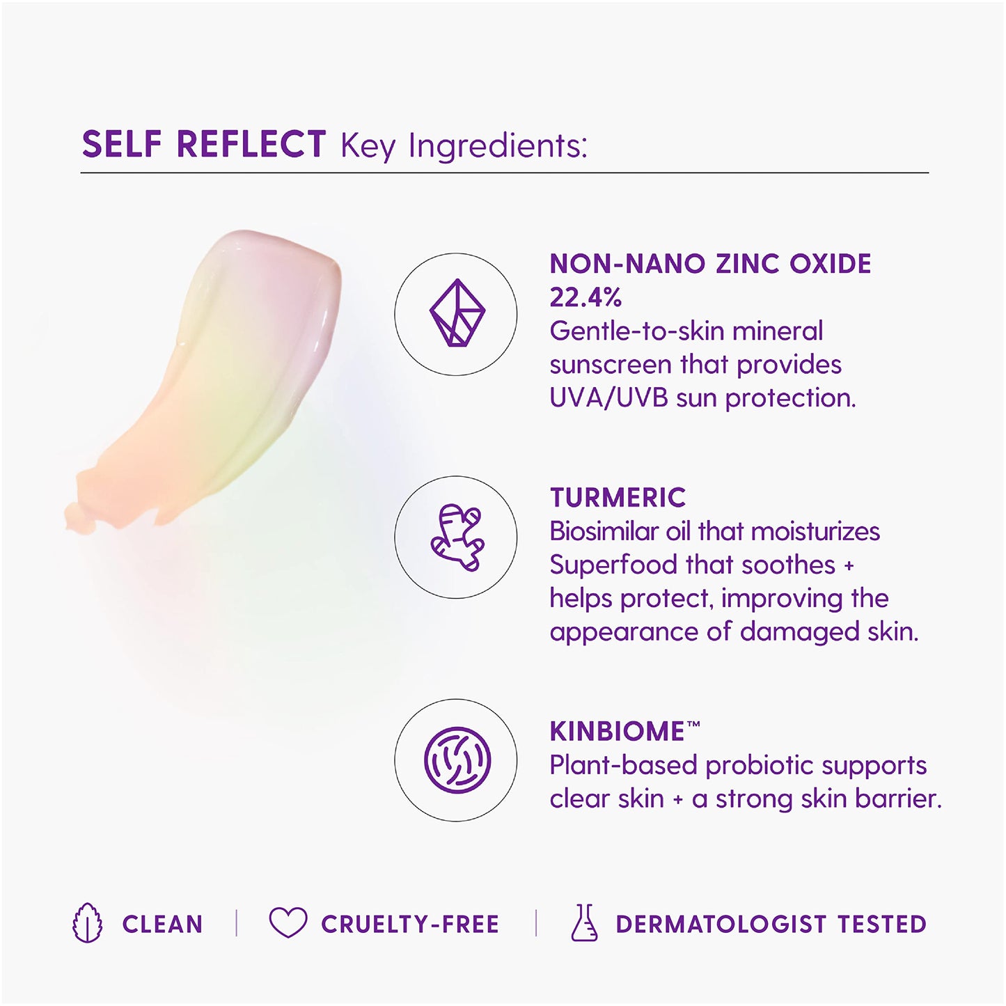 Kinship Self Reflect Probiotic Moisturizing Sunscreen SPF 32 1.75oz + 3.5oz Bundle - For Face & Body - Lightweight 100% Mineral SPF for Sensitive Skin - Sheer Zinc Oxide Sunblock - Clean & Reef Safe
