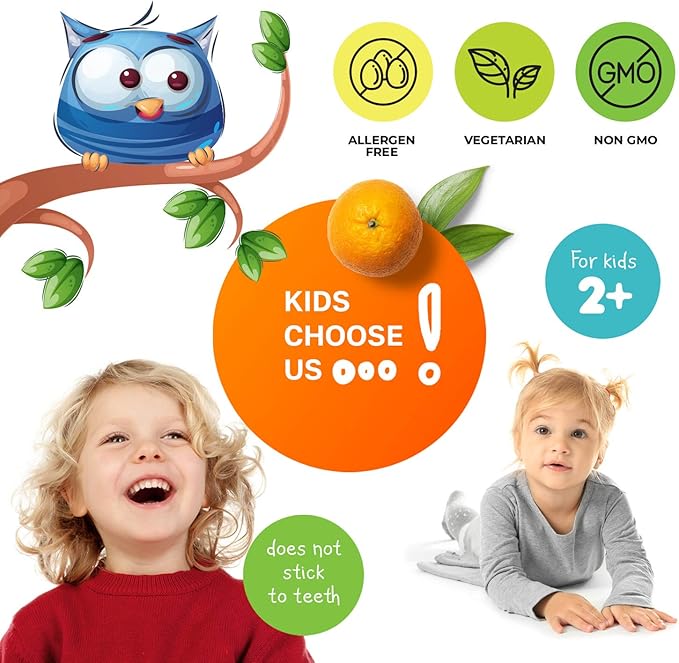 DR. MORITZ Kids Multivitamin Gummies - with Kids Vitamins A C D E B6 B12 Zinc and More - Complete Daily Support - Vegetarian and Non-GMO, 2 Pack (120 Count)