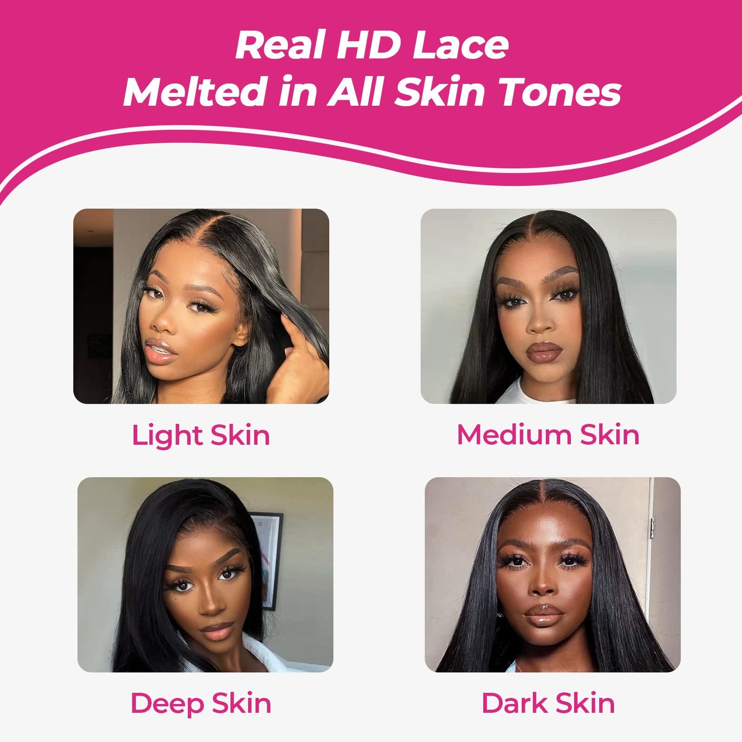 FalaFala SKINLIKE 4x4 Real HD Closure Straight Human Hair Free Part Swiss HD Lace Melted Pre Plucked with Baby Hair Undetectable Serrated Edge Frontal Closures Only 20 Inch