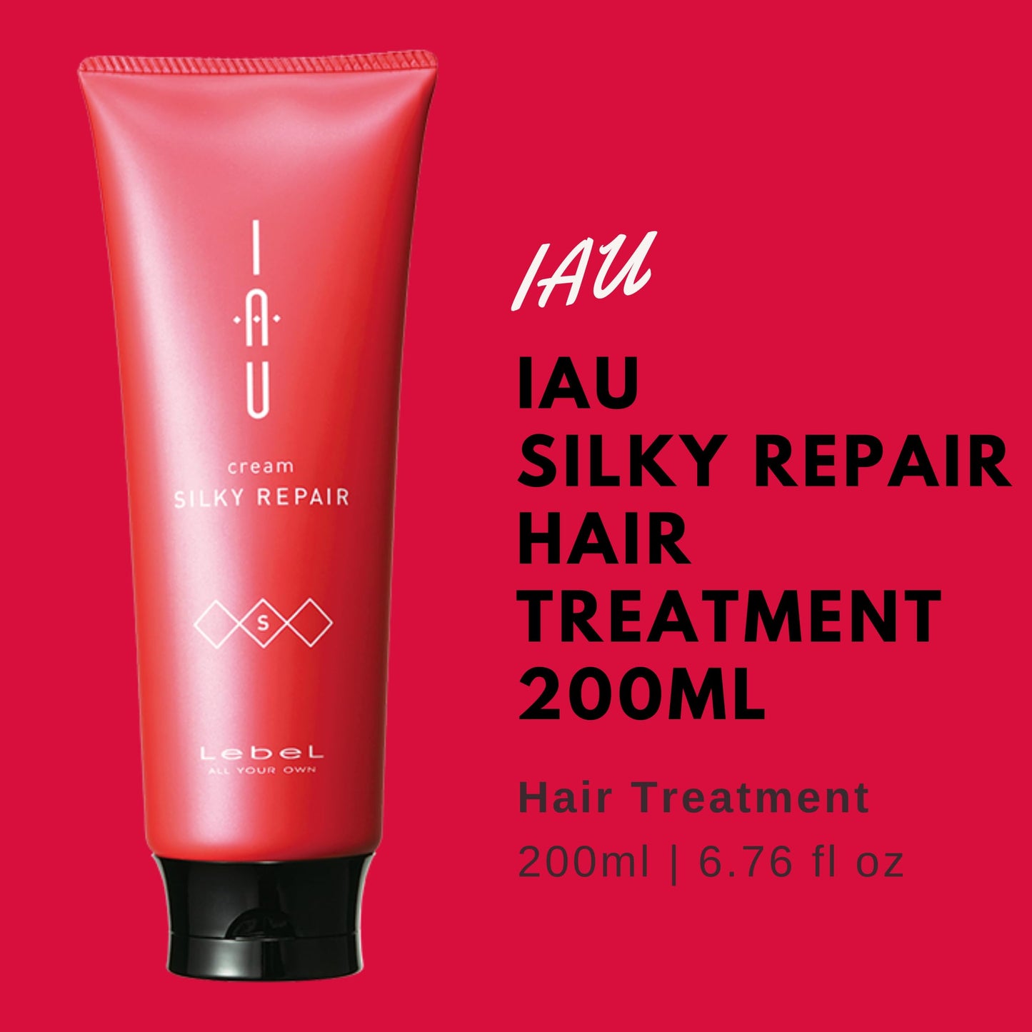 Lebel IAU Cleansing Clearment Hair Shampoo 200ml & Lebel IAU Silky Repair Hair Treatment 200ml Set