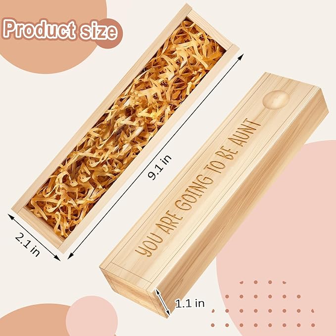 Pregnancy Announcement for Aunt, Pregnancy Test Keepsake Box, Baby Announcement Reveal Gifts Ideas for Husband Grandparents Dad Aunt and Uncle
