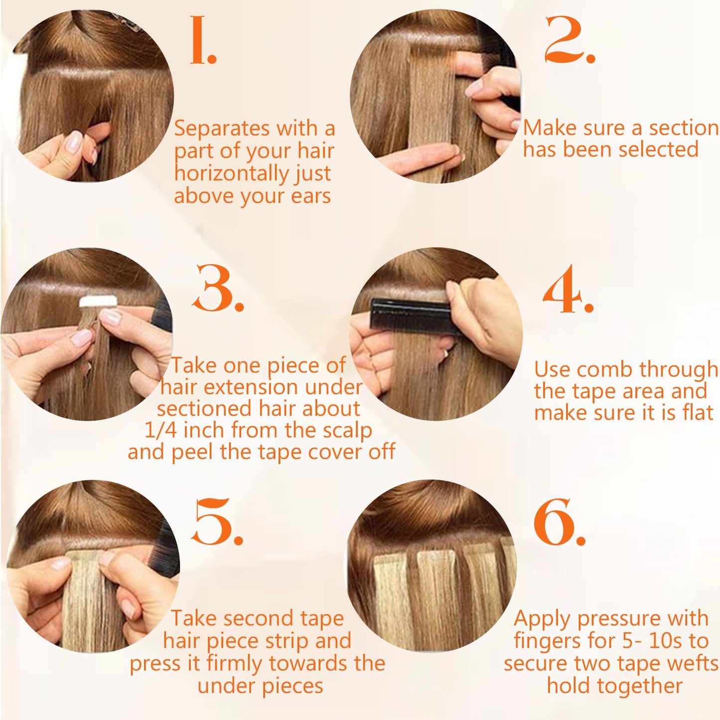 Full Shine Tape in Hair Extensions 20 Inch Human Hair Tape Hair Extensions Balayage Color 3 Dark Brown Fading to 8 and 22 Blonde Highlighted Glue in Hair Extensions 50 Grams 20Pcs