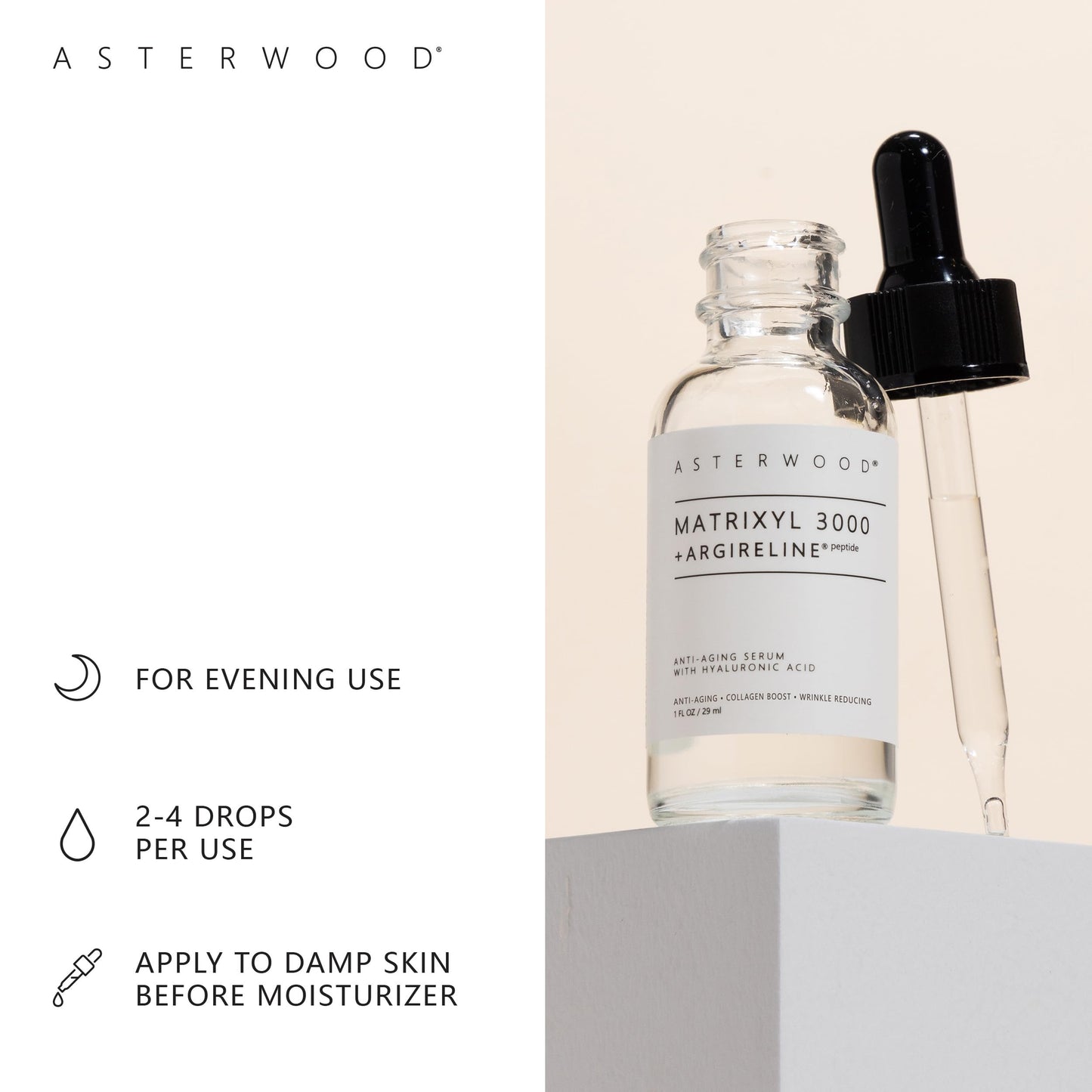 Asterwood Triple Repair Matrixyl 3000 4 oz + Matrixyl 3000 with Argireline 4 oz